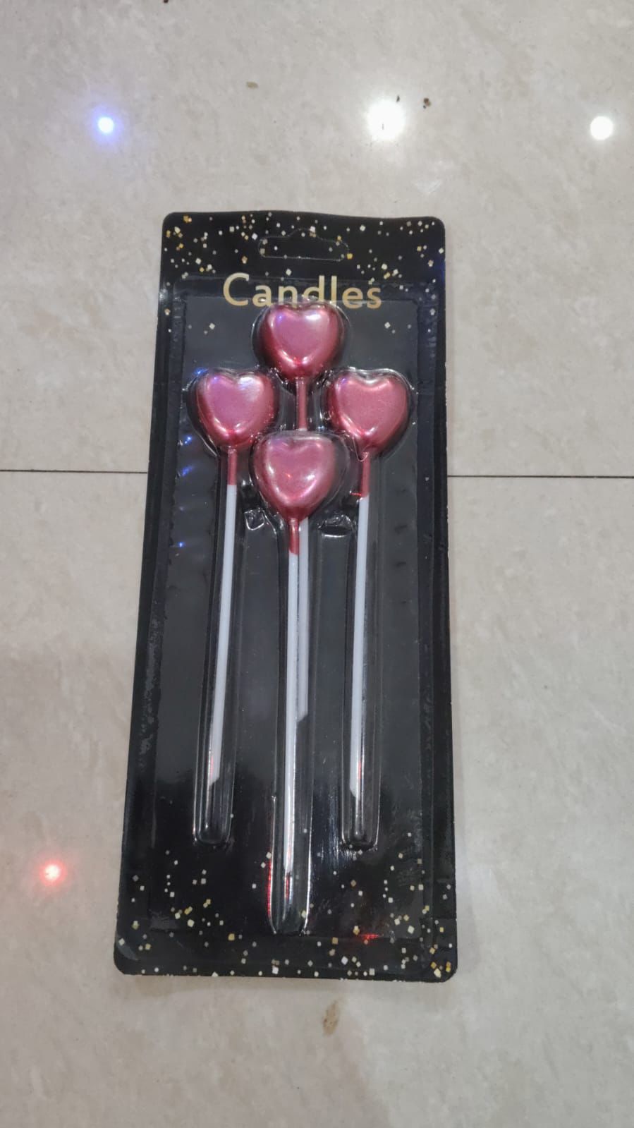 CANDLES HEART SHAPE(RED COLOUR)